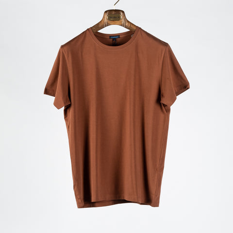 Brick PYA Seasonal Crewneck T-shirt - Red, Cotton, Pima Cotton, Peruvian Pima, Slim Fit, Made In Peru