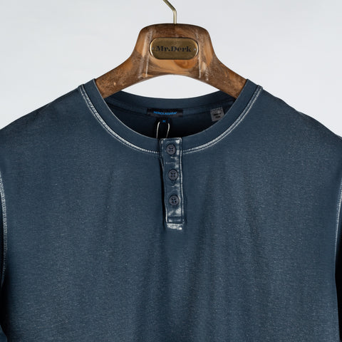 PYA Vintage Blue Henley T-Shirt SS25 6
