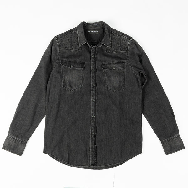 Black Denim Western Shirt