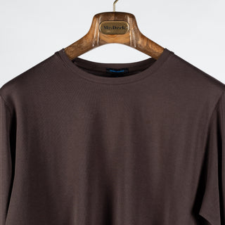 Mr.Derk Brown FW25 PYA Long Sleeve T-Shirt - Cotton, Pima Cotton, Peruvian Pima, Slim Fit, Made In Peru - View 7