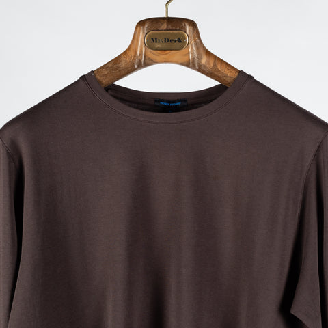 Mr.Derk Brown FW25 PYA Long Sleeve T-Shirt - Cotton, Pima Cotton, Peruvian Pima, Slim Fit, Made In Peru - View 7