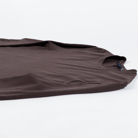 Mr.Derk Brown FW25 PYA Long Sleeve T-Shirt - Cotton, Pima Cotton, Peruvian Pima, Slim Fit, Made In Peru - View 8