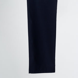 Alberto Navy 1351 Pipe Trousers - Polyester, Viscose, Stretch, Slim Fit, Textured, Made In Germany - View 6