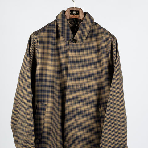 Barbour Brown & Navy Check Lorden Showerproof Jacket - Cotton, Polyester, Viscose - View 6