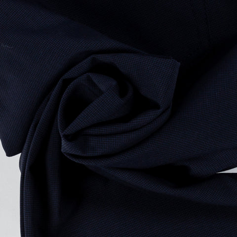 Alberto Navy 1351 Pipe Trousers - Polyester, Viscose, Stretch, Slim Fit, Textured, Made In Germany - Alternate View