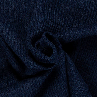 Gran Sasso Navy Ribbed Knit Blazer 2