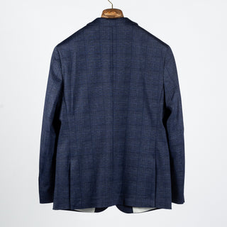 Blue Industry Navy Stretch Checked Blazer - Polyester, Viscose, Stretch - View 5