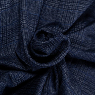 Blue Industry Navy Stretch Checked Blazer - Polyester, Viscose, Stretch - Alternate View