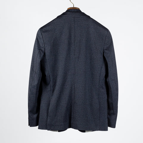 Blue Industry Navy Micro Check Blazer w/ Removable Inlay - Polyester, Viscose, Stretch - View 5