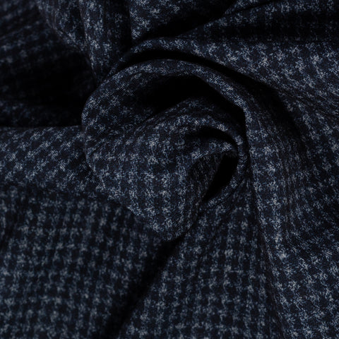 Blue Industry Navy Micro Check Blazer w/ Removable Inlay - Polyester, Viscose, Stretch - Alternate View