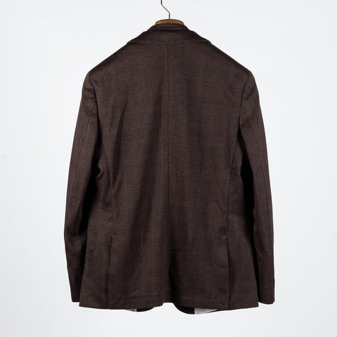 Blue Industry Brown Check Blazer w/ Removable Inlay - Blue, Polyester, Viscose, Stretch - View 5