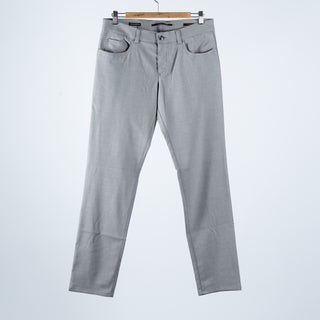 Alberto Light Grey Ceramica Pipe Trousers 1