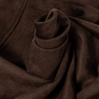 Blue Industry Brown Suede-Effect Milano Overshirt - Blue, Suede, Polyester, Modern Fit - Alternate View