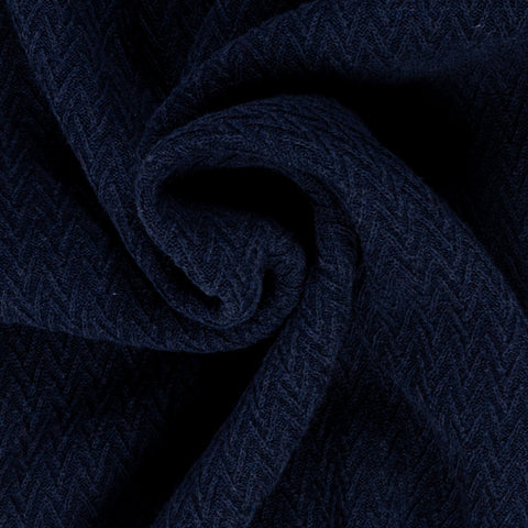 Gran Sasso Navy Chevon Stitch Knit T-Shirt 2