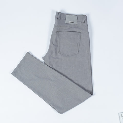 Alberto Light Grey Ceramica Pipe Trousers 3