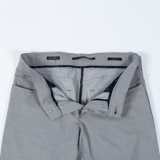 Alberto Light Grey Ceramica Pipe Trousers 9