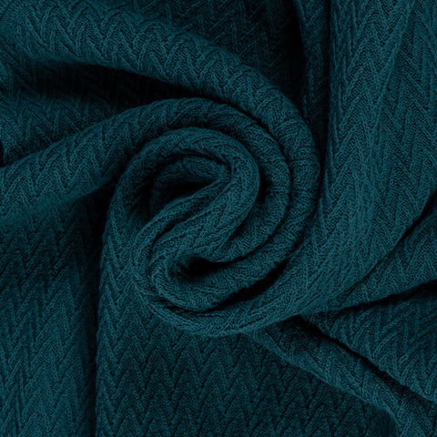 Gran Sasso Emerald Green Chevon Stitch Knit T-Shirt 2