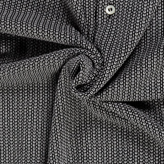 Gran Sasso Black & White Jacquard Knit Polo - Cotton, Made In Italy - Alternate View