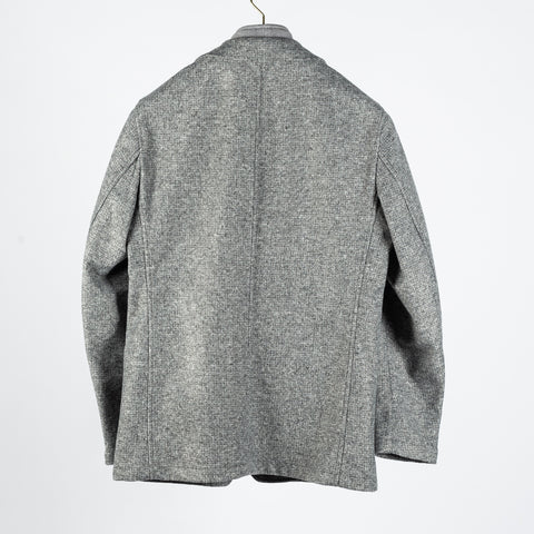 Fradi Textured Grey Travel Blazer Jacket - Wool, Italian, Made In Italy - View 5