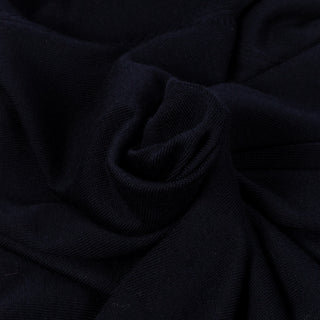 Gran Sasso Navy 6 Button Wool Cardigan - Wool, Merino, Ribbed, Made In Italy - Alternate View