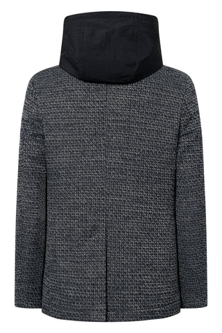 Joop Textured Navy Hooded Hoodney Blazer 5