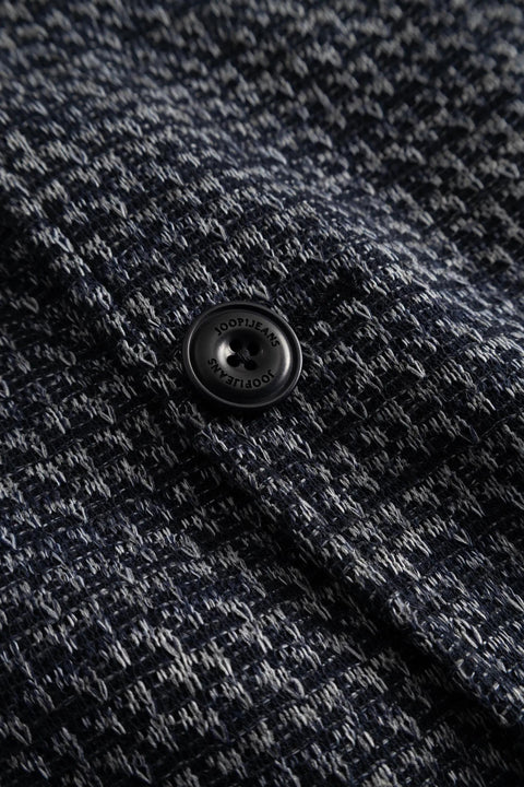 Joop Textured Navy Hooded Hoodney Blazer 3