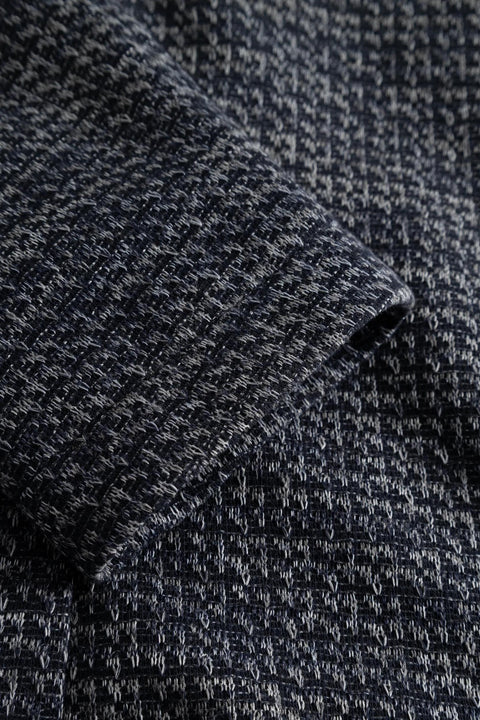 Joop Textured Navy Hooded Hoodney Blazer 4
