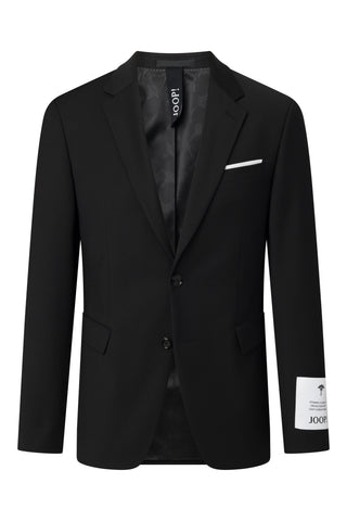 Joop Black Herby-Blayr Travel Suit - Wool, Polyester, Stretch, Slim Fit, Made In Portugal