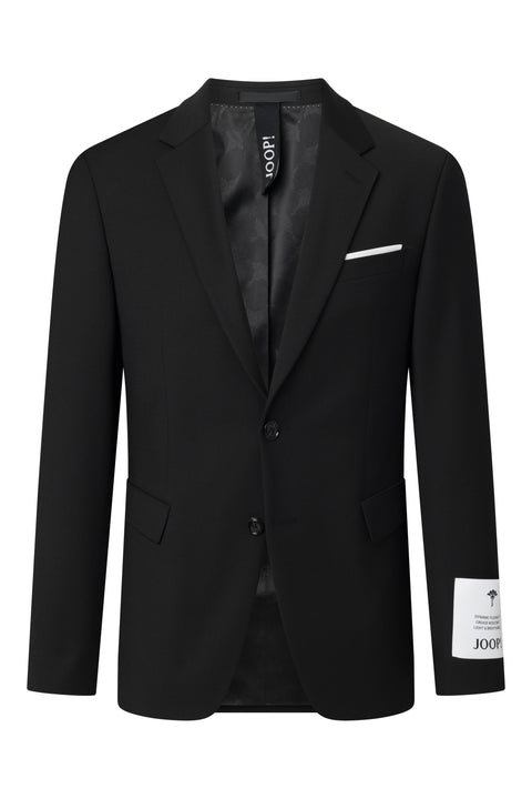 Joop Black Herby-Blayr Travel Suit - Wool, Polyester, Stretch, Slim Fit, Made In Portugal