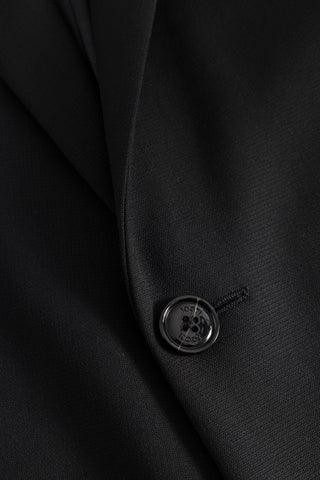 Joop Black Herby-Blayr Travel Suit - Wool, Polyester, Stretch, Slim Fit, Made In Portugal - Detail View