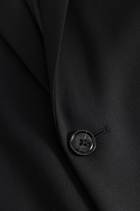 Joop Black Herby-Blayr Travel Suit - Wool, Polyester, Stretch, Slim Fit, Made In Portugal - Detail View