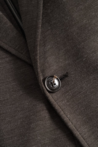 Joop Brown Huntsville Hooded Blazer - Wool, Cotton, Polyester, Slim Fit, Knit - Detail View