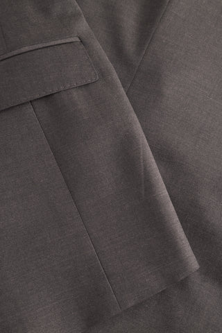 Joop Chocolate Brown Herby-Blayr Suit - Tan, Wool, Stretch, Slim Fit - Back View