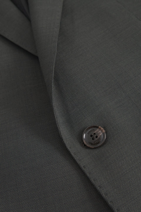 Joop Moss Green Herby-Blayr Suit - Tan, Wool, Stretch, Slim Fit - Detail View