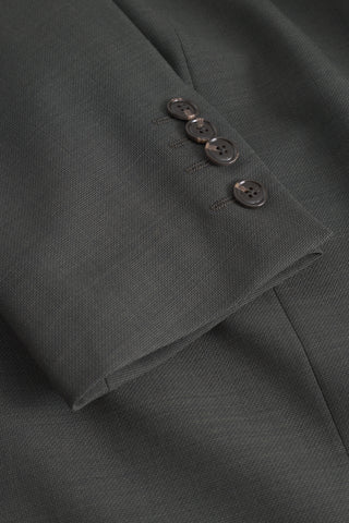 Joop Moss Green Herby-Blayr Suit - Tan, Wool, Stretch, Slim Fit - Back View