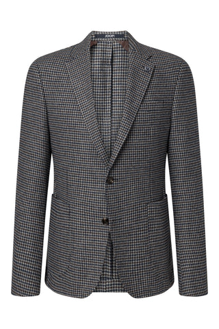 Joop Multi Houndstooth Hoverest Blazer - Navy, Wool, Slim Fit