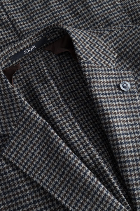 Joop Multi Houndstooth Hoverest Blazer - Navy, Wool, Slim Fit - Alternate View