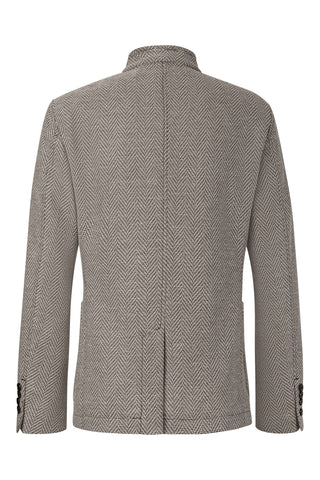 Joop Brown Herringbone Hiro Jacket - Cotton, Polyester, Slim Fit - View 6