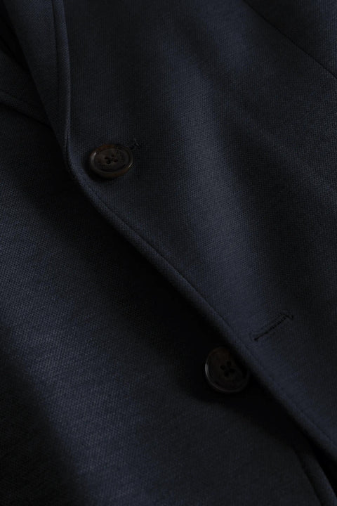 Joop Navy Harco Blazer w/ Removable Bib - Stretch, Slim Fit - Back View