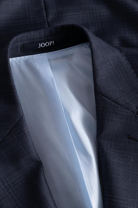 Joop Navy Herby-Blayr Checked Wool Suit - Wool, Italian, Slim Fit - Alternate View