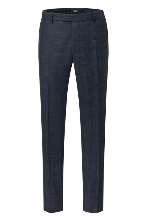 Joop Navy Herby-Blayr Checked Wool Suit - Wool, Italian, Slim Fit - View 6