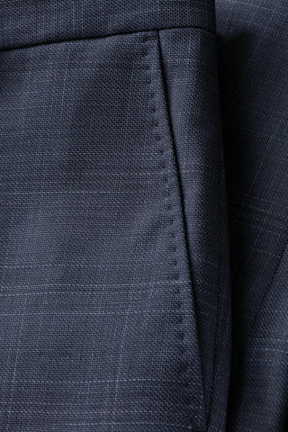 Joop Navy Herby-Blayr Checked Wool Suit - Wool, Italian, Slim Fit - View 7