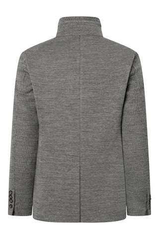 Joop Silver Marl Hectar Coat (fabric and sleeve detail)