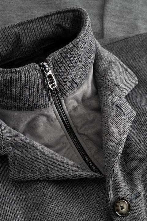 Joop Silver Marl Hectar Coat (front view)