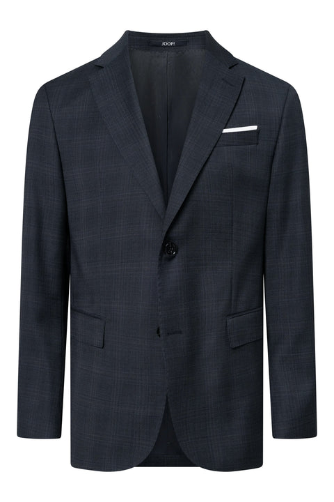 Joop Navy Check Herby Blayr Super 100 Wool Suit 1