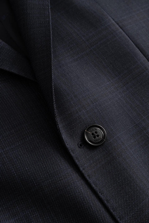 Joop Navy Check Herby Blayr Super 100 Wool Suit 3