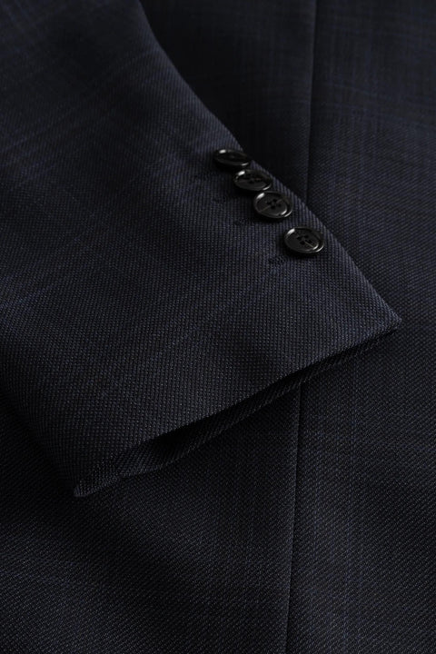 Joop Navy Check Herby Blayr Super 100 Wool Suit 4