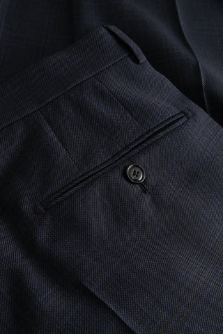 Joop Navy Check Herby Blayr Super 100 Wool Suit 9