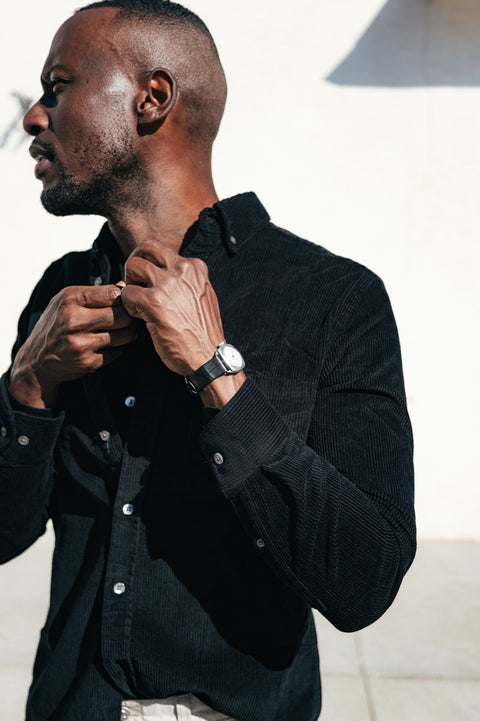 Portuguese Flannel Black Lobo — back