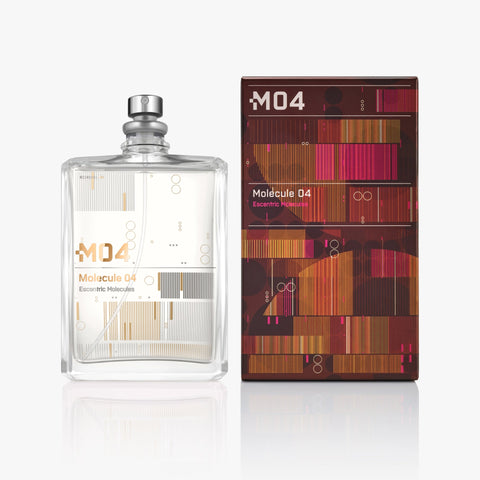 Escentric Molecules Molecule 04 100ml bottle beside its carton